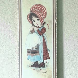 Ward Bonnet Big Eye Girls plaque